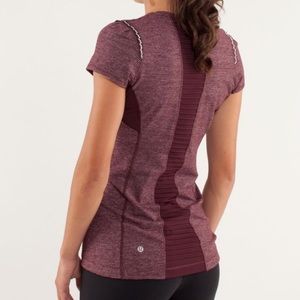 Lululemon Star Runner Short Sleeve Bordeaux Drama